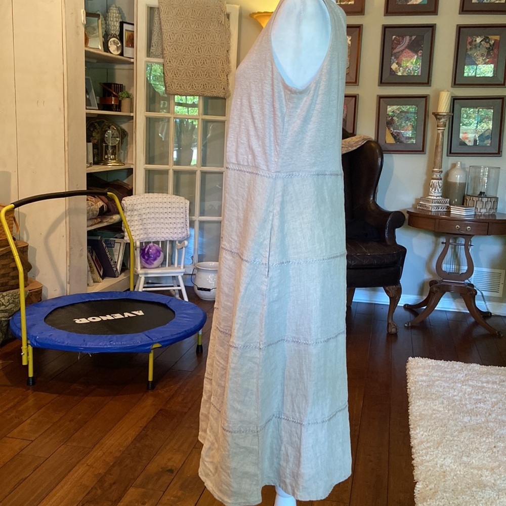 J. Jill tan linen dress!! - Picture 4 of 8